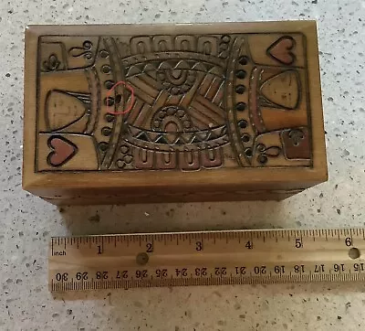 Vintage Playing Card Storage Box Hand Made In Poland With Unused Cards • $15