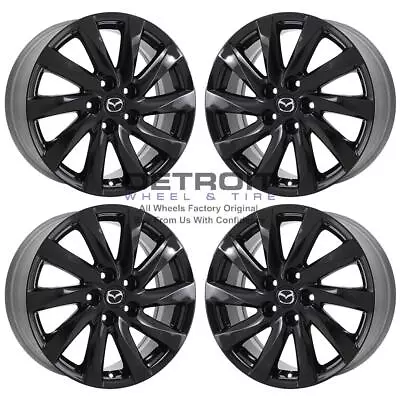 17  Mazda 6  Gloss Black Wheels Rims Factory Oem 64942 2011-2013 Set • $806.36