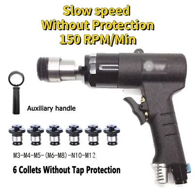 150Rpm Slow Speed Air Drilling M3-12 Pneumatic Chucks Gun Drill Tapping Machine • £169.96