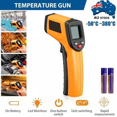 Temperature Gun Non-contact Digital Laser Infrared Thermometer LCD IR Temp Meter • $18.66