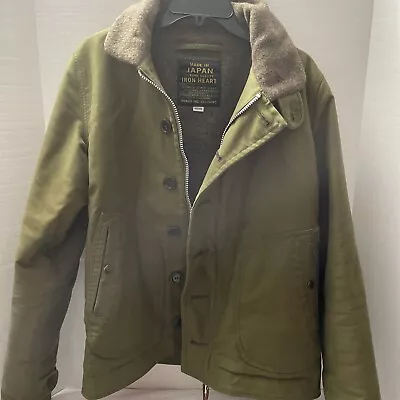 Iron Heart Olive Drab Whipcord N1 Deck Jacket -medium • $329.95