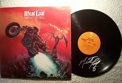 MEAT LOAF  Bat Out Of Hell  MEATLOAF Signed Autographed Record Vinyl RARE • £300.77