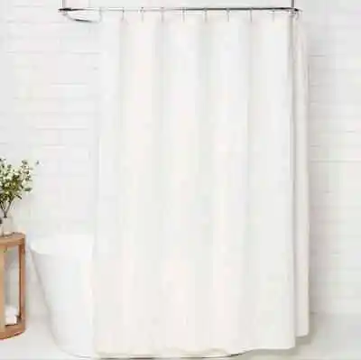$8.99 • Buy Threshold Variegated Stripe Fabric Shower Curtain 72x72 Yellow BRAND NEW