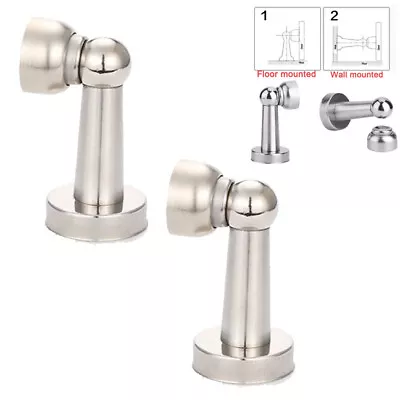 Stainless Steel Strong Magnetic Door Stop Stopper Holder Home Catch Door Suction • $12.95