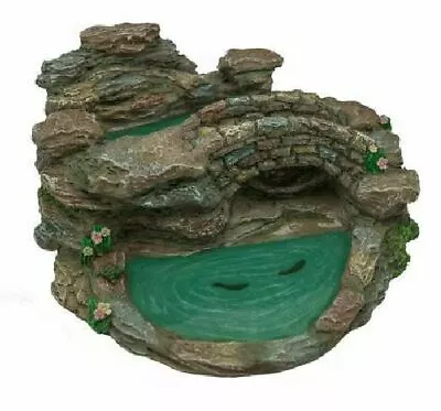 Waterfall Bridge Fairy Garden Water Feature Bridge With Pond • $44.99