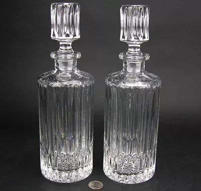 Pair Of Nachtmann For Gorham Crystal Spirit Liquor Gin Vodka Decanters ALTHEA • $65