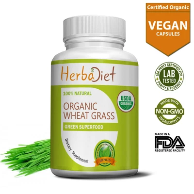 $28.14 • Buy Organic Wheat Grass 500mg 360 Tablets Pills Certified Vegan Green Superfood