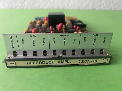 Studer A 67 &  B 67 1.167.710  Reproduce Amplifier • $199