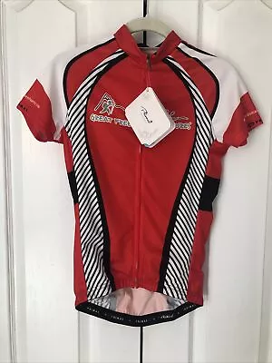 $27.96 • Buy NWT Red Black Cycling Womens Small Jersey Primal Race Cut Helix 2.0 Full Zip N20