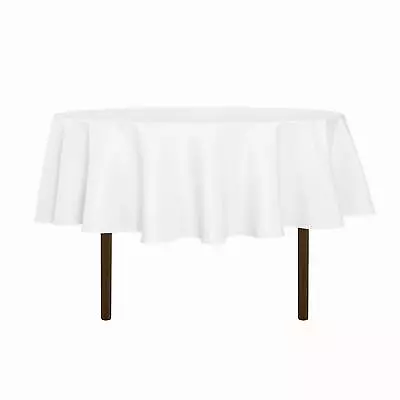 Round Tablecloth - 60 Inch - Water Resistant Spill Proof Washable Polyester T... • $16.75