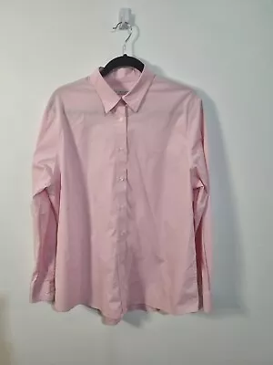 RM WILLIAMS Size 18 Collared Light Pink Button Through Cotton Shirt Tailored • $34.95