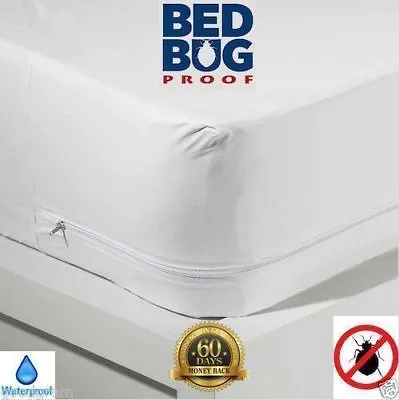 SPECIAL SIZE VINYL Zippered Mattress Cover ALLERGY STOP BedBug Allergen PROTECTS • $43.96