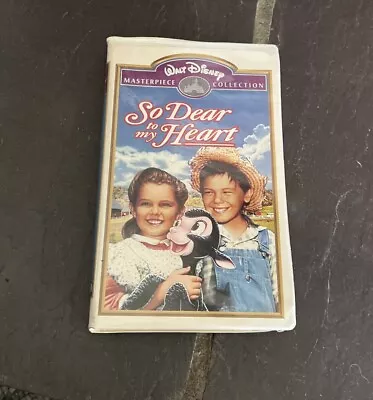 Vintage SO DEAR To My HEART VHS - Walt Disney Masterpiece Collection • $10