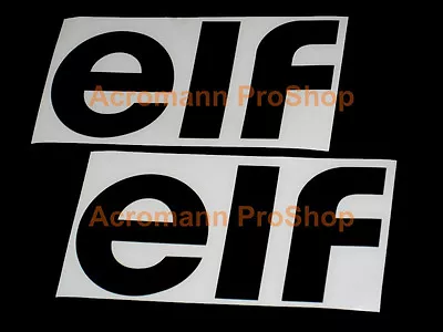 2x 6inch 15.2cm Elf Decal Sticker Oil Lubricant F1 Motorcycle Helmet Motogp Clio • $19.90