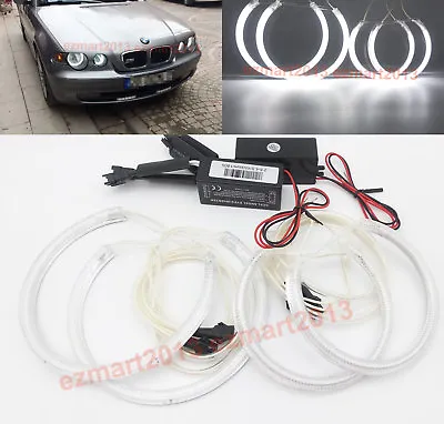 CCFL Halo Rings For BMW E46 Compact 2001-2005 Headlight Lamp Demon DRL Angel Eye • $34.19