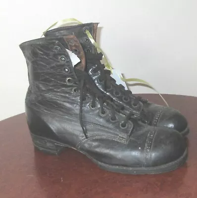 Antique CHILD VICTORIAN BOOTS- Leather Black • $21.94