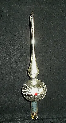 German Blown Mercury Glass Embellished Shooting Star Xmas Tree Topper/finial • $19.99