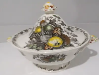 Masons Ironstone Fruit Basket Tureen Brown  Hand Coloured • £8.99