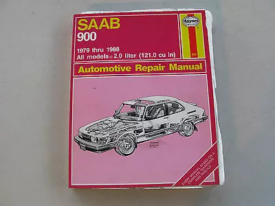 HAYNES #980 Auto Repair Manual For SAAB 900 (1979-1988) All Models 2.0 Liter • $11.99