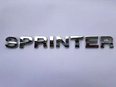 New Chrome 3D Self-adhesive Car Letters Badge Emblem Sticker Spelling SPRINTER • £9.99