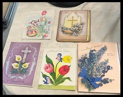   Oldies But Goodies  Vintage Easter Greeting Cards/ Lot Of 15 . Have A Look! • $9.25