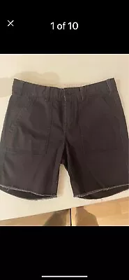 G1 Paper Goods Shorts Size 4 Charcoal Brown Flat Front Designer NWOT Cotton  • $7.50