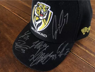 Richmond Tigers 2023 AFL Squad Signed Cap PROOF Lynch Taranto Rioli • $150