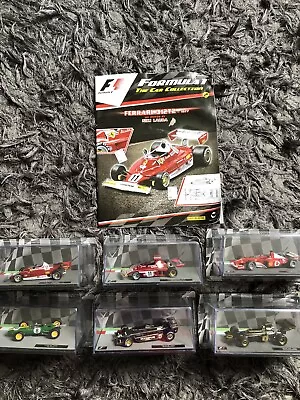 1/43 Panini F1 Car Collection - X 6 Lotus And  Ferrari Boxed • £20