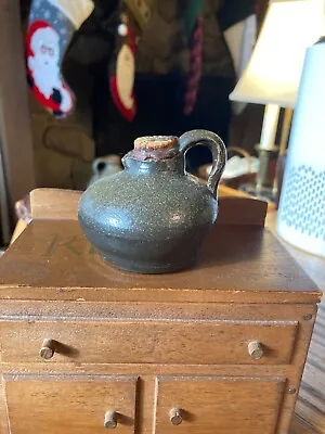 19th Century Miniature American Redware Or Stoneware Jug • $155