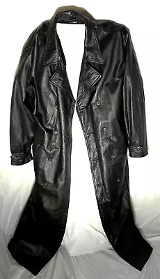 Leather Jacket Duster Coat Vintage Wilsons Large Biker Long Jacket Motorcycle • $200
