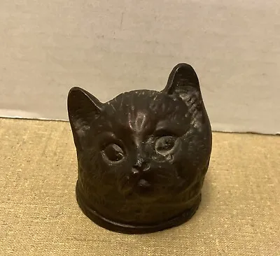 Vintage Cast Iron Cat Head Lamp Light Part  HEAD ONLY • $19.99