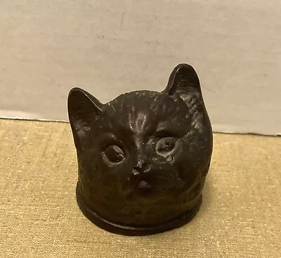 $19.99 • Buy Vintage Cast Iron Cat Head Lamp Light Part  HEAD ONLY