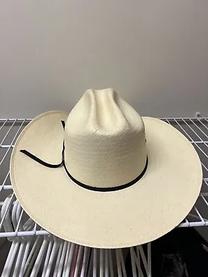 Vintage Eddy Bros Cowboy Hat Straw Size 7 3/8  • $20