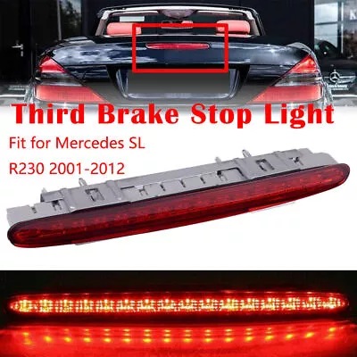 For Mercedes Benz SL R230 01-12 Red Lens LED Third High Level Brake Light Lamp • $41.39