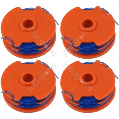 4 X Spool & Line For QUALCAST GGT350A1 Grass Trimmer Strimmer • £14