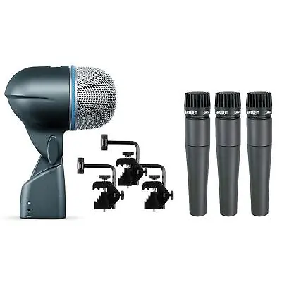 $439 • Buy Shure DMK57-52 Drum Microphone Kit - Beta 52A SM57 A56D
