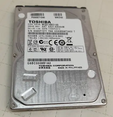 Toshiba MQ01ABD100 1TB 2.5  HARD DRIVE • £19.99