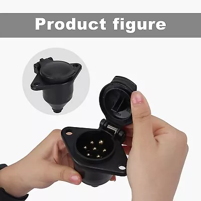 OPP ULITE 7 Pin Trailer Socket 24V N Type Universal 7 Pole Trailer Towbar Towing • £5.99
