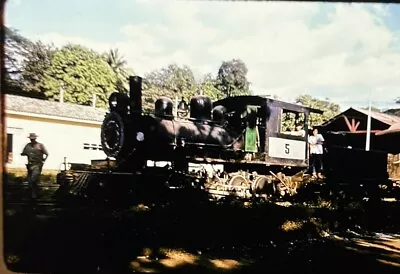 Vtg 35mm Slide N. De M. Mexican National Railroad Train Steam Engine 5 Original • $3.99