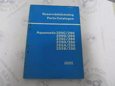 3360 Volvo Penta Parts Catalog Aquamatic 200C/D 225C/D 255A/B/280 1977 • $20.95