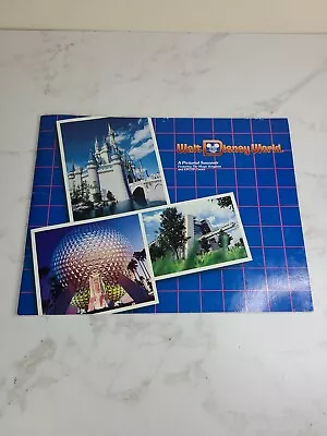 Vintage 1986 Walt Disney World Pictorial Souvenir Book Epcot Magic Kingdom 80s • $8.49