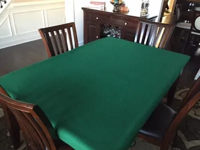 $90 • Buy Casino Green FELT Poker Table Cover Fits Lifetime Folding Table - Free Ship
