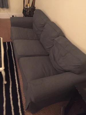 £295 • Buy Ikea Ektorp 3 Seater Sofa Grey Second Hand Collection Only