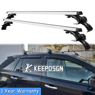 £128.36 • Buy For Ford Edge Bare Roof Racks Aluminum 48  Top Cross Bars Luggage Kayak Carriers