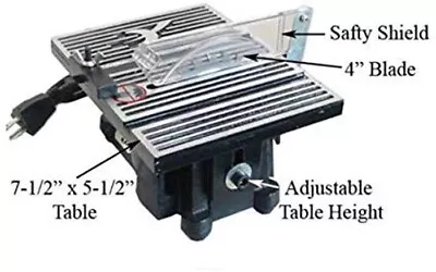 4 Inch Mini Table Saw Hobby Crafts 4500RPM W/ 2 Blades • $76.99