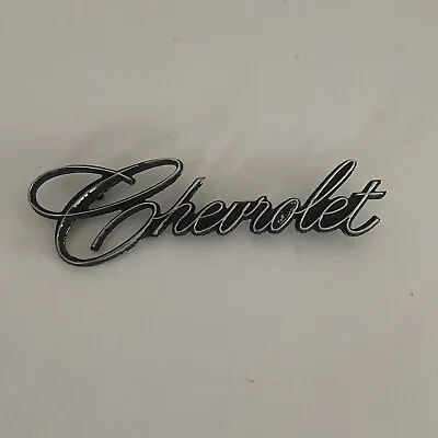 Vintage Chevrolet Metal Signature Style Car Logo Emblem 6.5” Long • $25