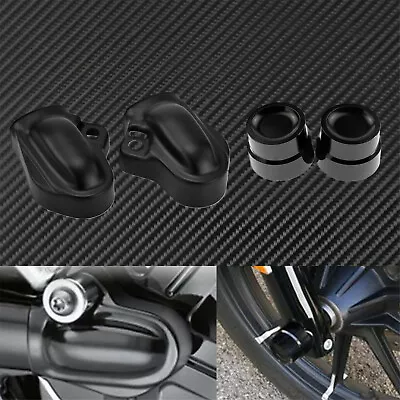 Front Axle Nut Covers+Rear Wheel Shaft Cap Protector Fit For Harley V-Rod 02-17 • $54.99