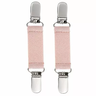 Clips N Grips Toddler Elastic Glove Mitten Clips Nickel Clip Closures Light Pink • $9.99