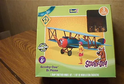 REVELL Snap-Tite Scooby-Doo Bi Plane Model Kit #85-1770  3 Figures Included • $22.95