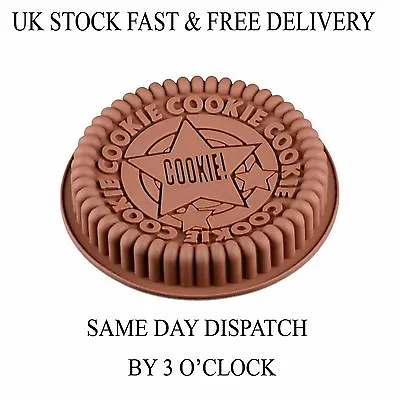 £6.99 • Buy Cake Silicone Muffin Pudding Giant COOKIE Cookies Bakeware Pan Mould UK Vincenza
